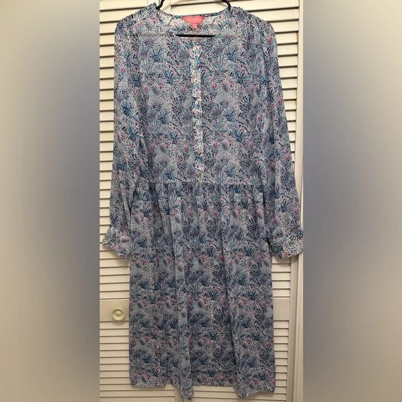 ariel blue dress disney Simply Southern Multi Rose Dress Large